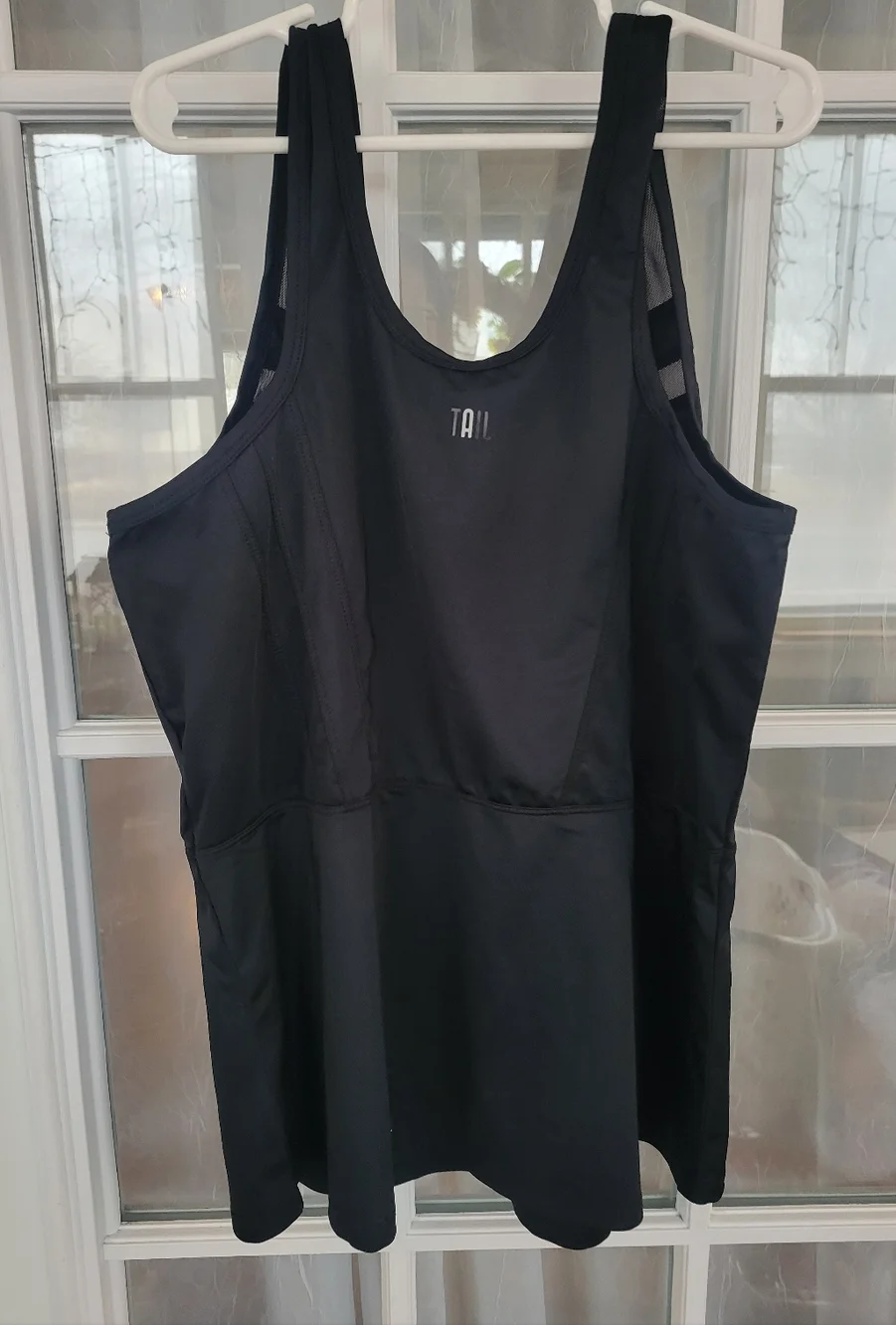 Tail Brand Black Athletic Tank with Mesh Detail Golf Women's Top SMALL - Picture 2 of 4